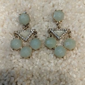 Jade color earrings